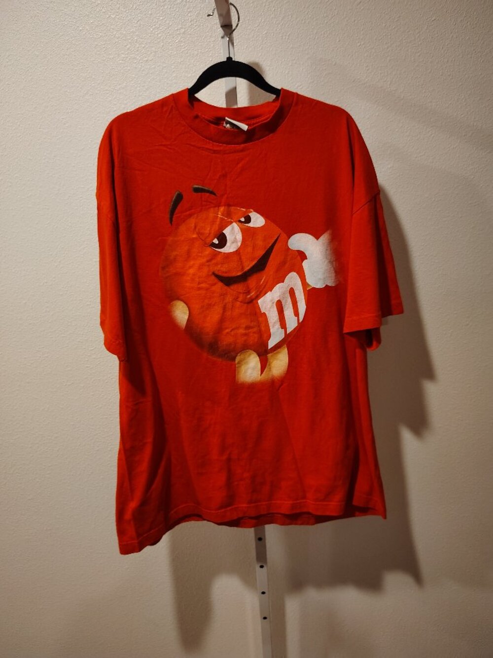 M&M's Men's Red Short Sleeve Graphic Top Size 2XL Cotton Crewneck